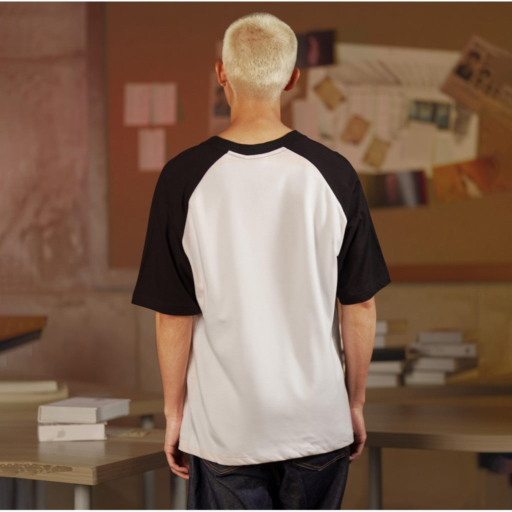 JUJUTSU KAISEN | MATSUDA KAISEN T-shirt Raglan Pria Ichinenzu Black-White