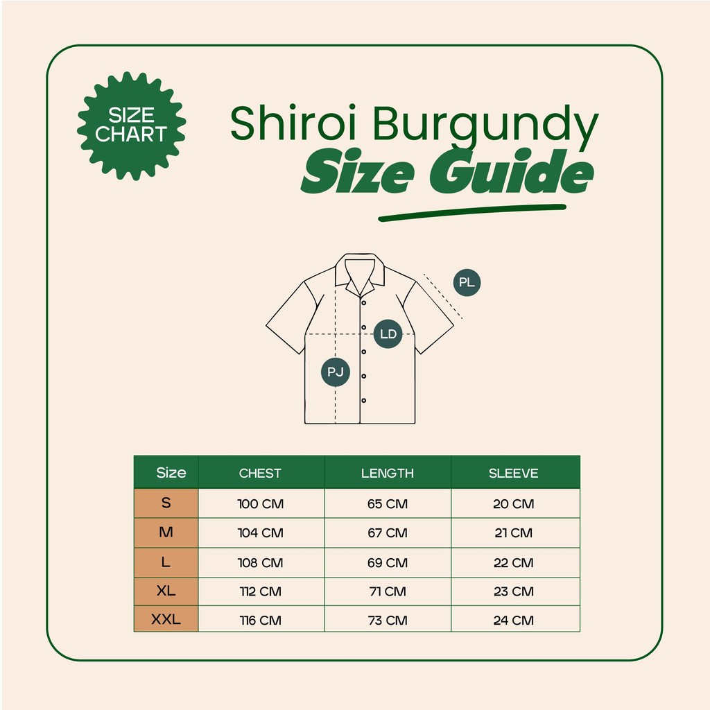 Matsuda Kemeja Pria Polos Lengan pendek Kasual Shiroi Burgundy