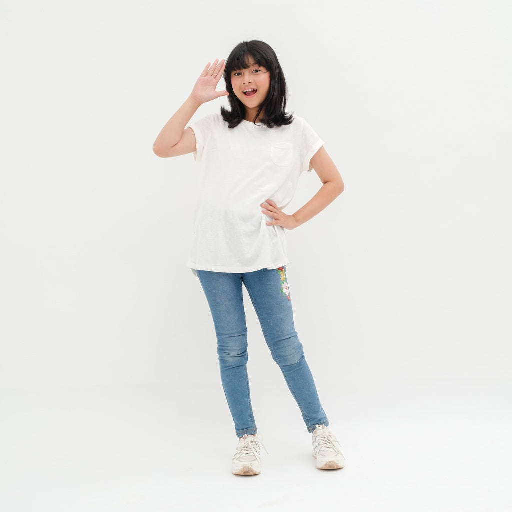 Matsuda baju kaos anak perempuan katun umur 4-16 Bella