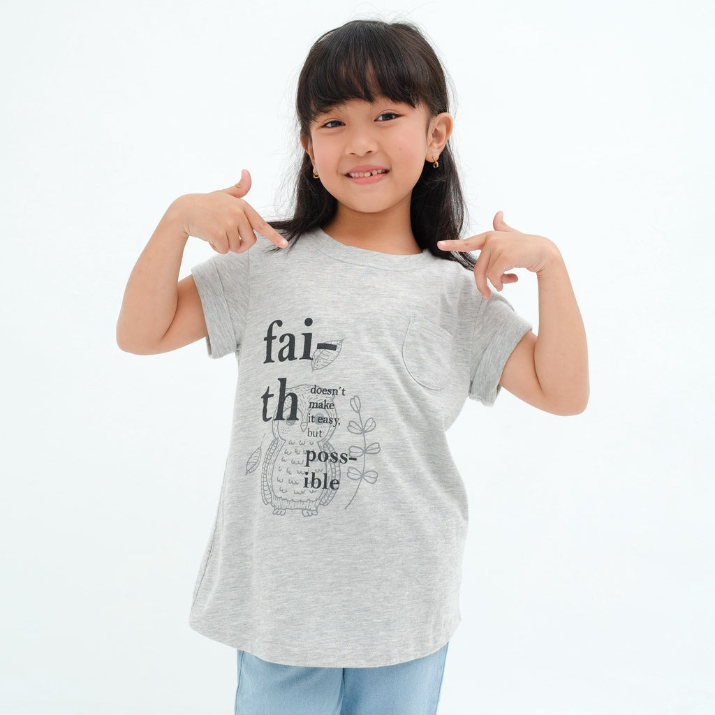 Matsuda baju kaos anak perempuan katun umur 4-16 Bella