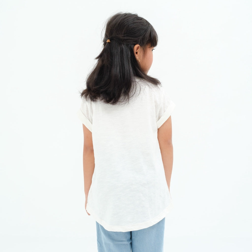 Matsuda baju kaos anak perempuan katun umur 4-16 Winnie