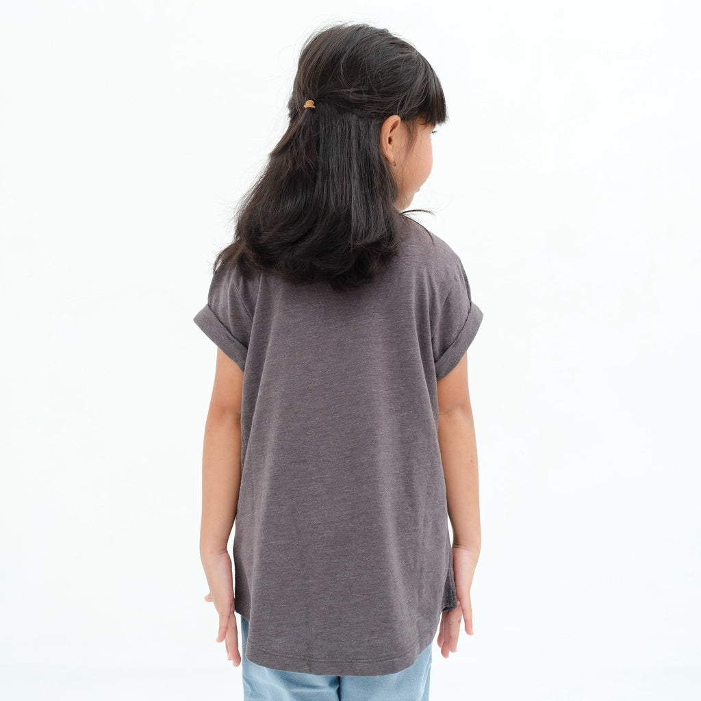 Matsuda baju kaos anak perempuan katun umur 4-16 Etienne