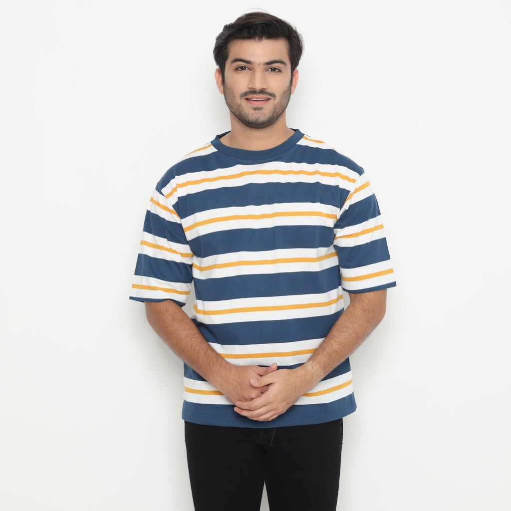 MATSUDA Kaos Oversize 20s Stripe T shirt Katun Kinokawa