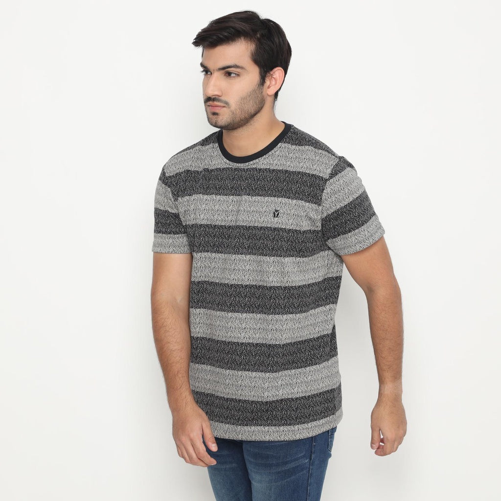Matsuda Kaos Pria T shirt Texture Jacquard Nayoro