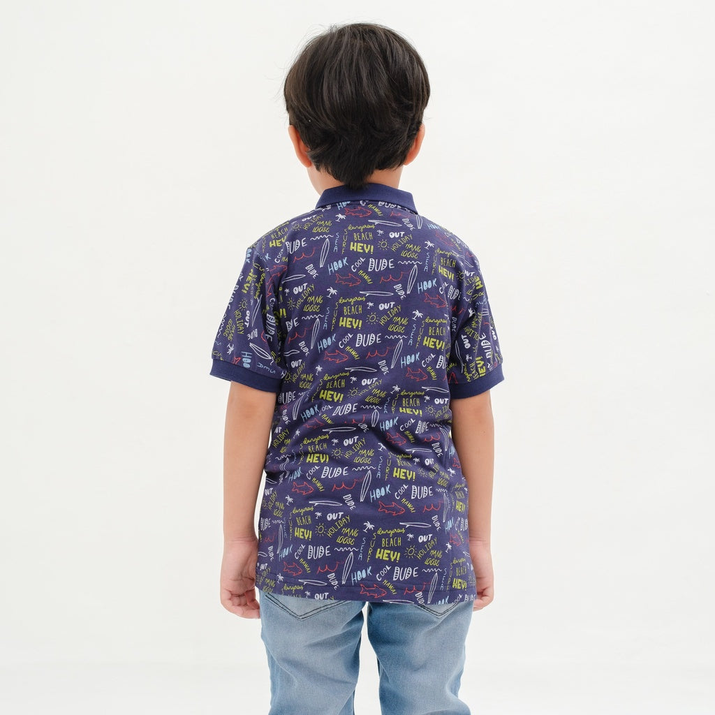 Matsuda baju kaos polo anak laki laki katun umur 2-12 Teddy