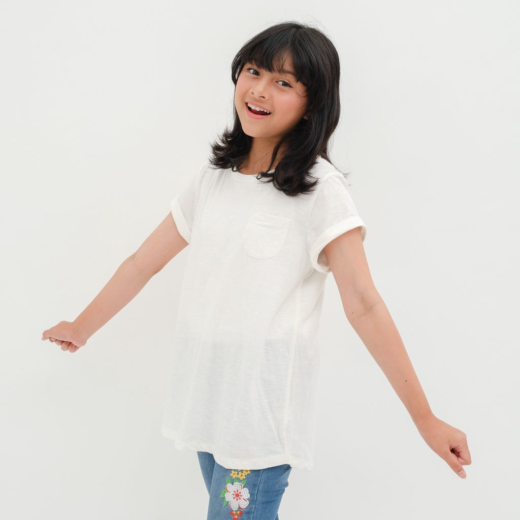 Matsuda baju kaos anak perempuan katun umur 4-16 Bella