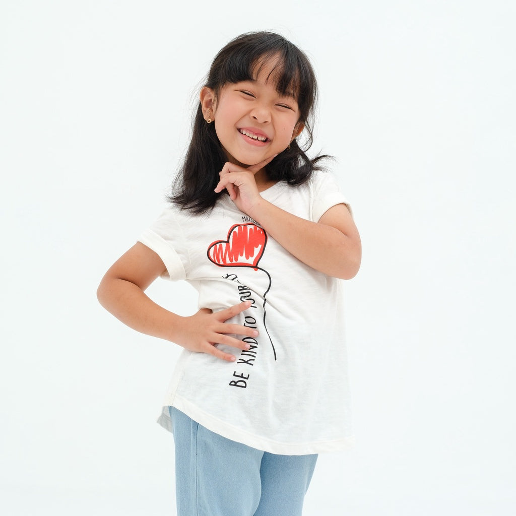 Matsuda baju kaos anak perempuan katun umur 4-16 Winnie