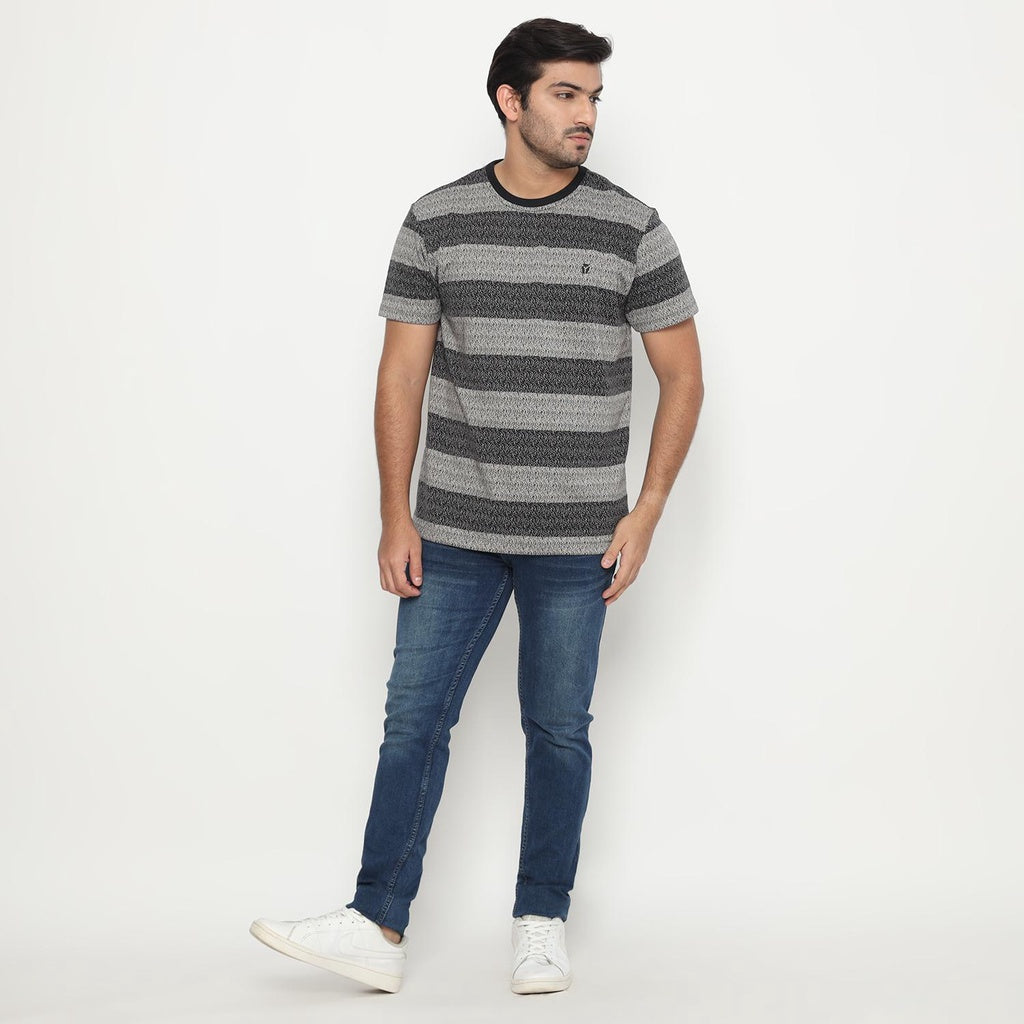 Matsuda Kaos Pria T shirt Texture Jacquard Nayoro