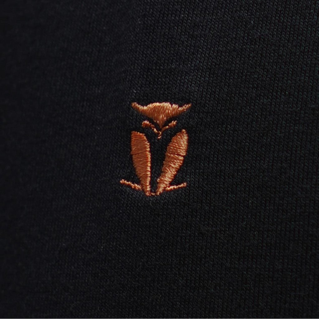 MATSUDA Baju Kaos Polo Shirt Dewasa Stripe Pria Kerah Katun Unnan Black