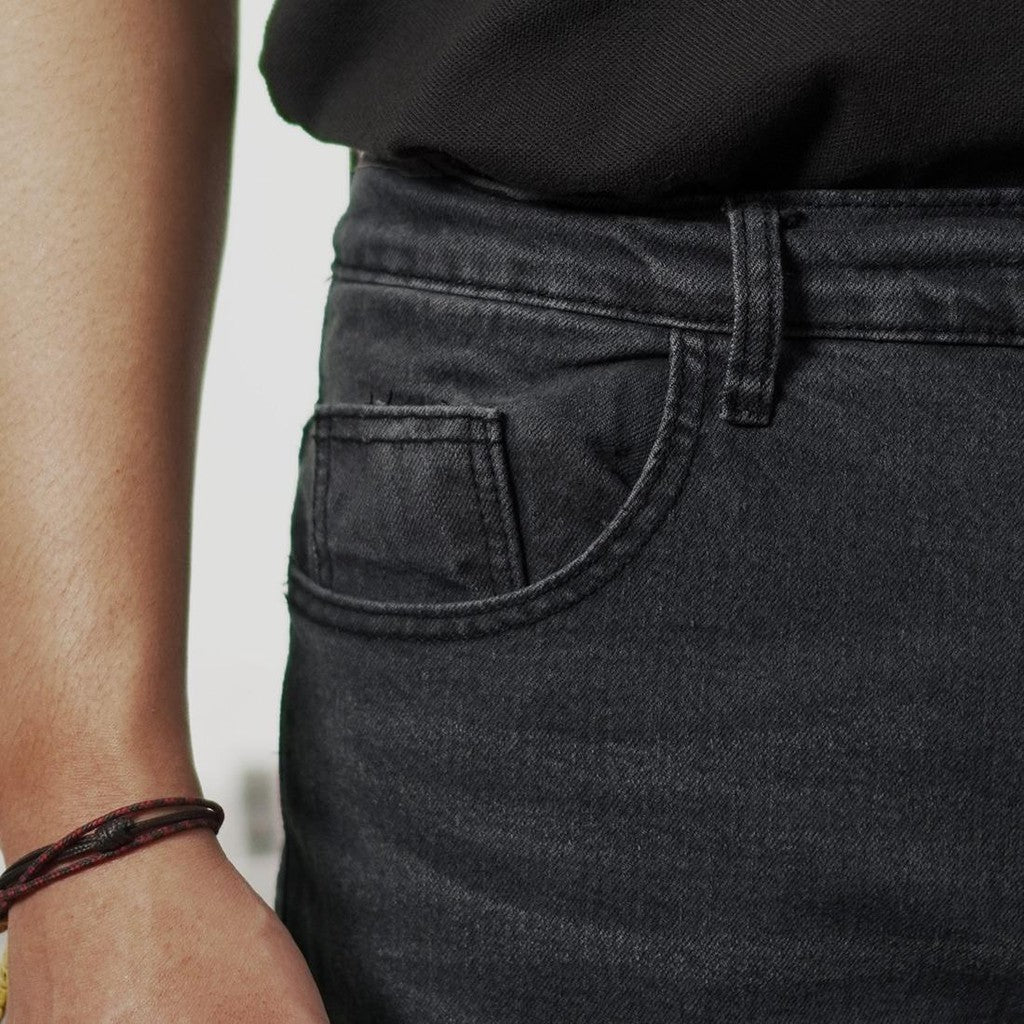 Matsuda Celana Panjang Pria jeans Denim Slimfit Maeda Grey