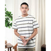 MATSUDA T Shirt Pria Kaos Stripe Nobeoka