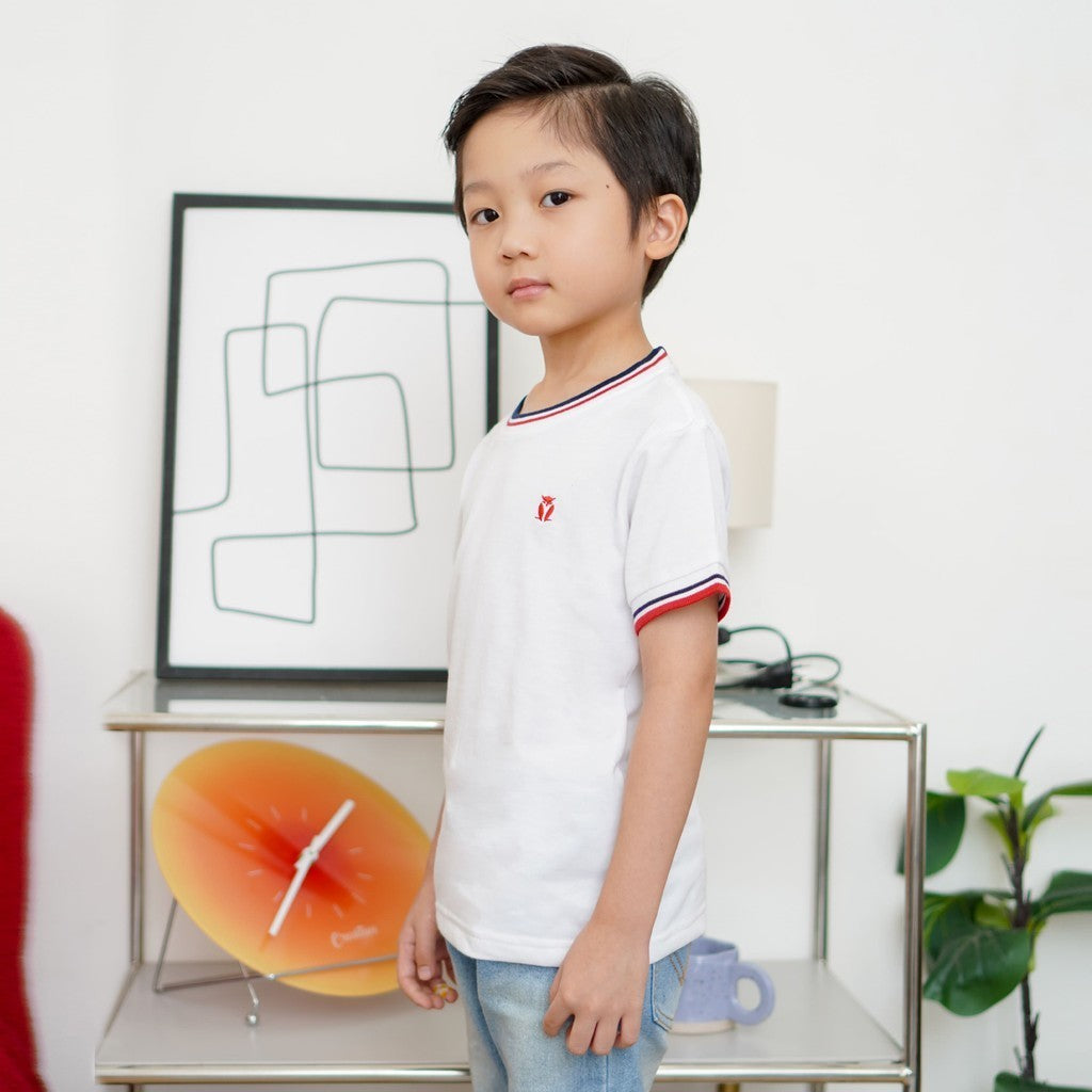 Matsuda baju kaos polos anak laki laki katun umur 2-12 Pooky