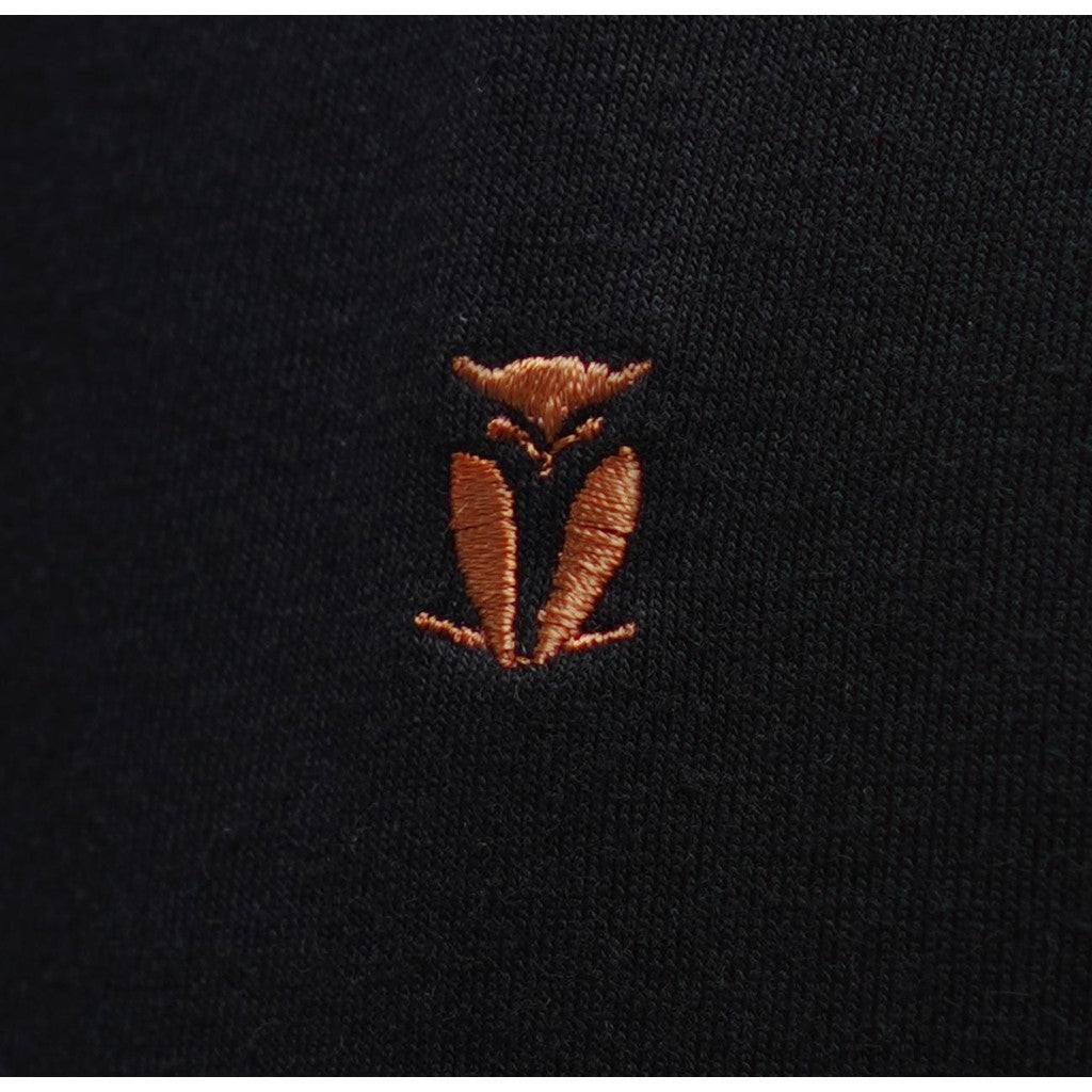 MATSUDA Baju Kaos Polo Shirt Dewasa Stripe Pria Kerah Katun Unnan Black