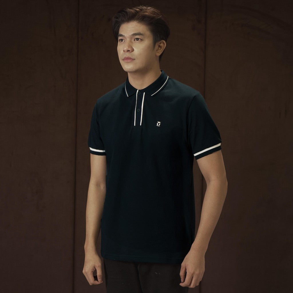 MATSUDA Baju Kaos Polo Shirt Pria Kerah Muruto Navy