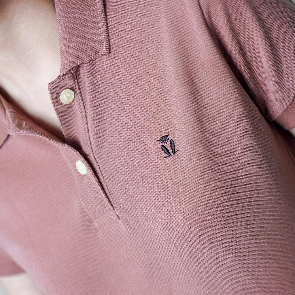 MATSUDA Kaos Polo Shirt Wanita Kerah Eve Merah Rosedawn