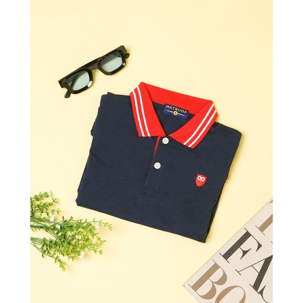 Matsuda baju kaos polo anak laki laki katun umur 2-12 Wally