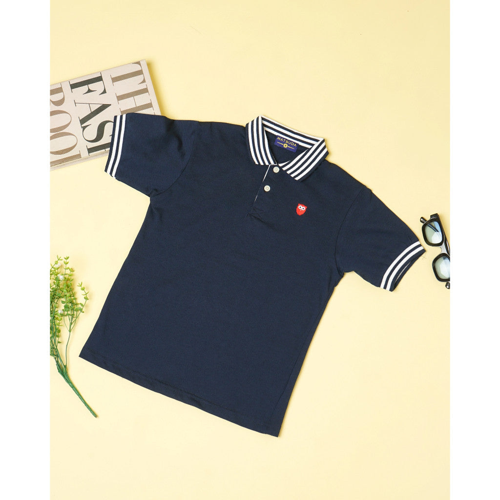 Matsuda baju kaos polo anak laki laki katun umur 2-12 Barney