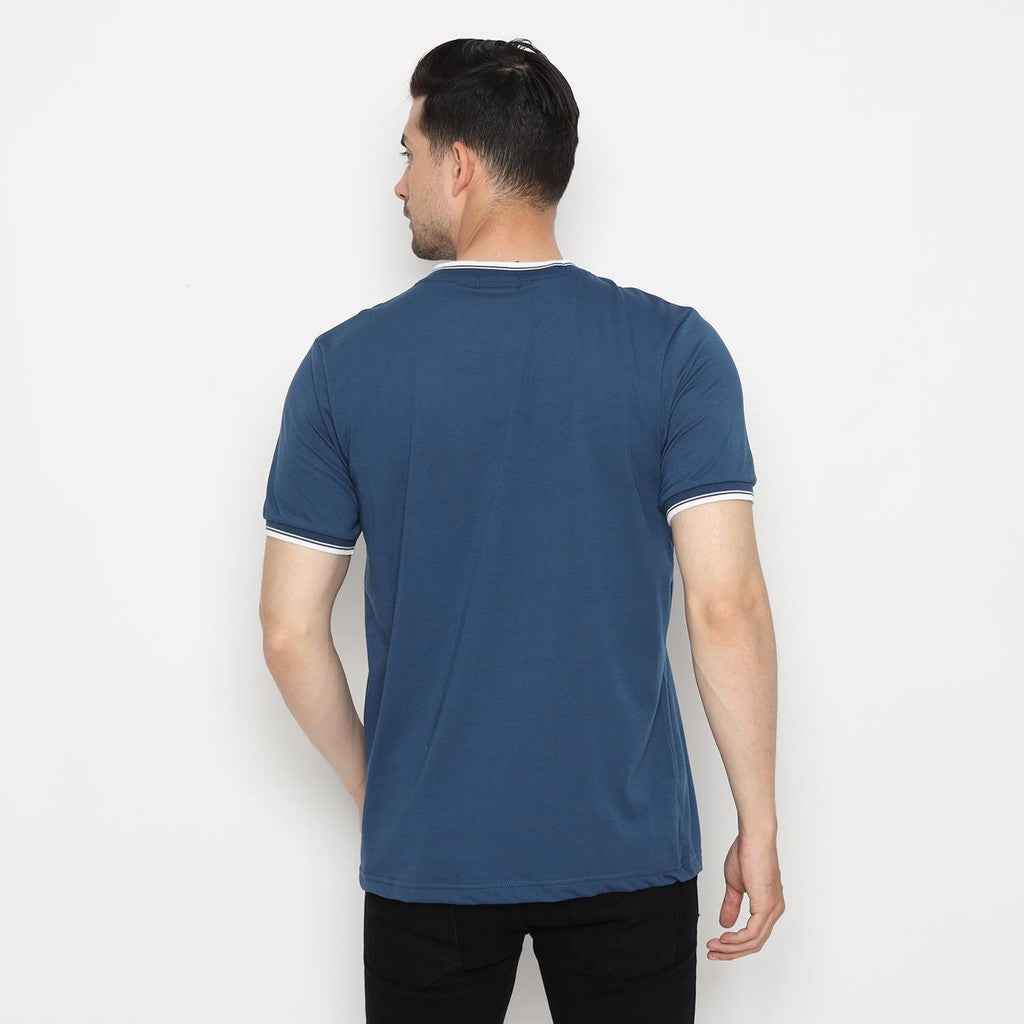 MATSUDA Kaos Pria T Shirt Edogawa Biru Blue Teal