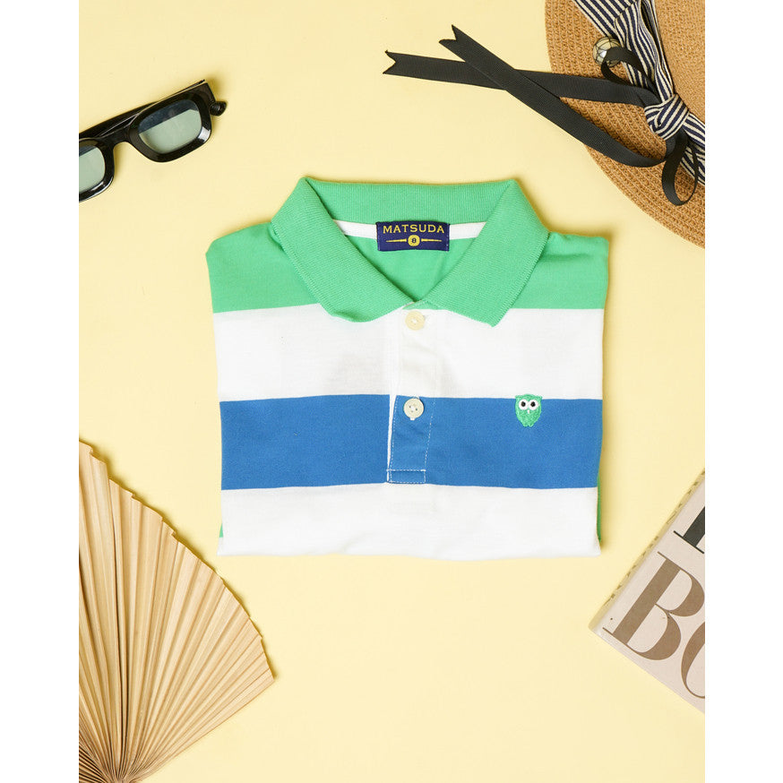 Matsuda baju kaos polo anak laki laki katun umur 2-12 Luke