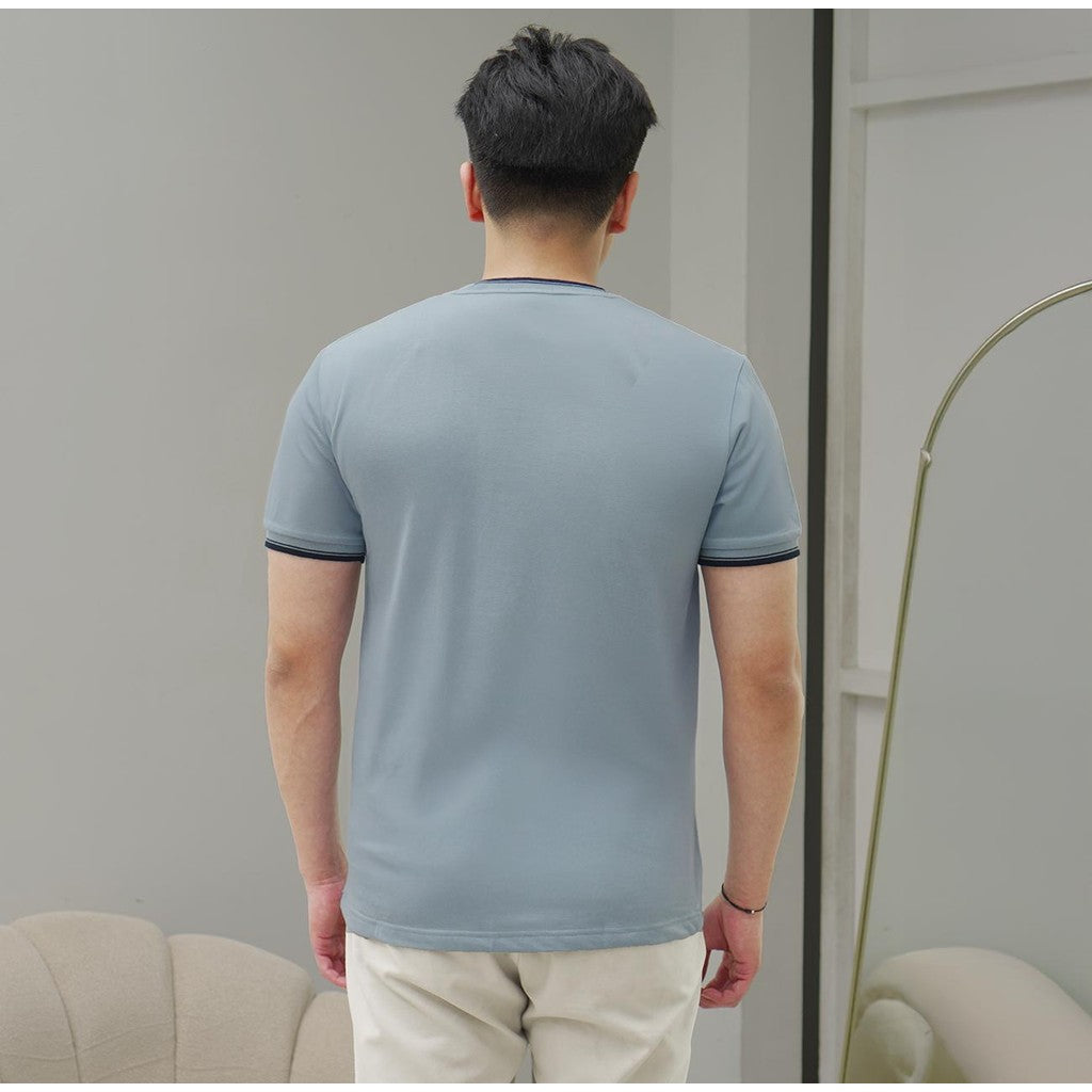 MATSUDA Kaos Pria T Shirt Edogawa Biru Light Blue