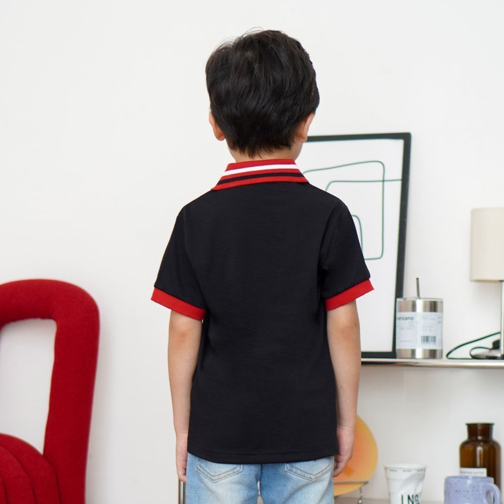 Matsuda baju kaos polo anak laki laki katun umur 2-12 Toby