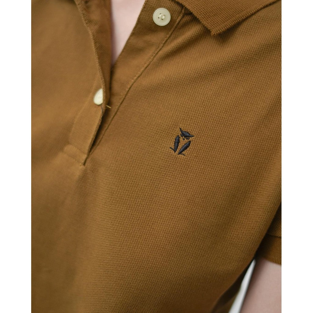 MATSUDA Kaos Polo Shirt Wanita Kerah Eve Coklat Brown