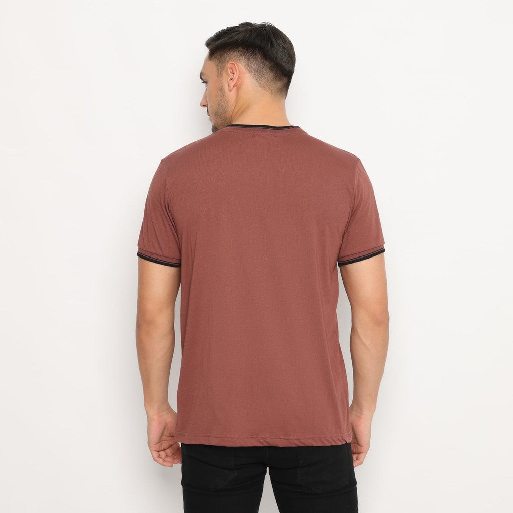 MATSUDA Kaos Pria T Shirt Edogawa Merah Wine