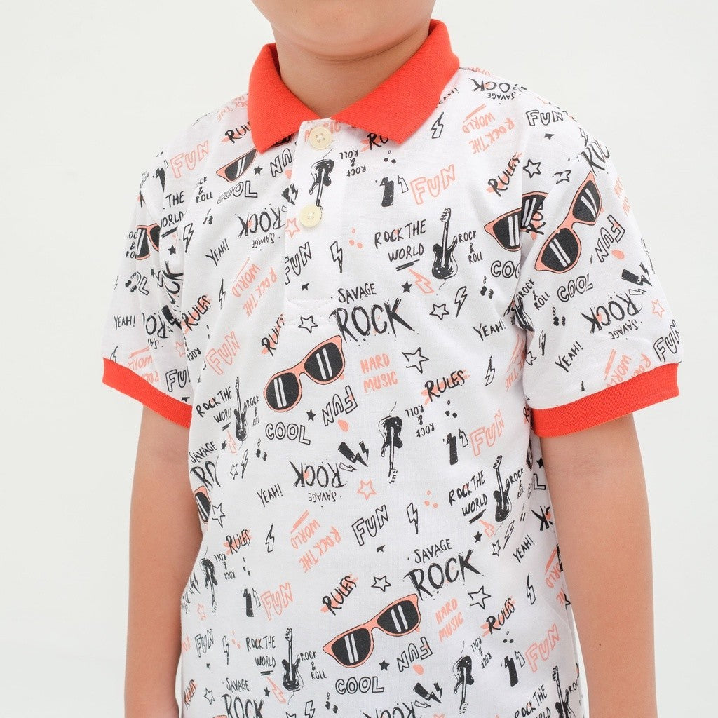 Matsuda baju kaos polo anak laki laki katun umur 2-12 Buddy