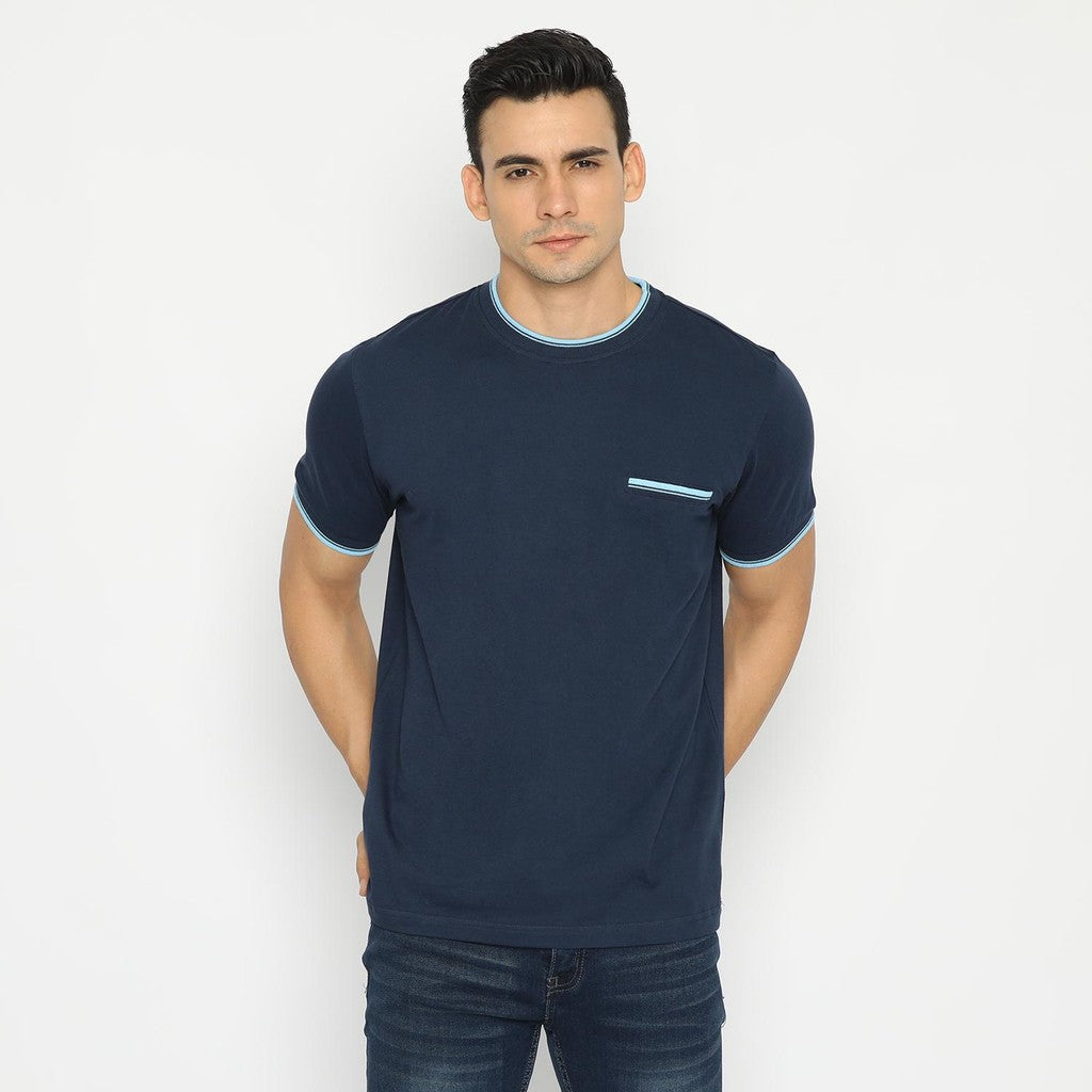 MATSUDA Kaos Pria T Shirt Edogawa Biru Blue Teal