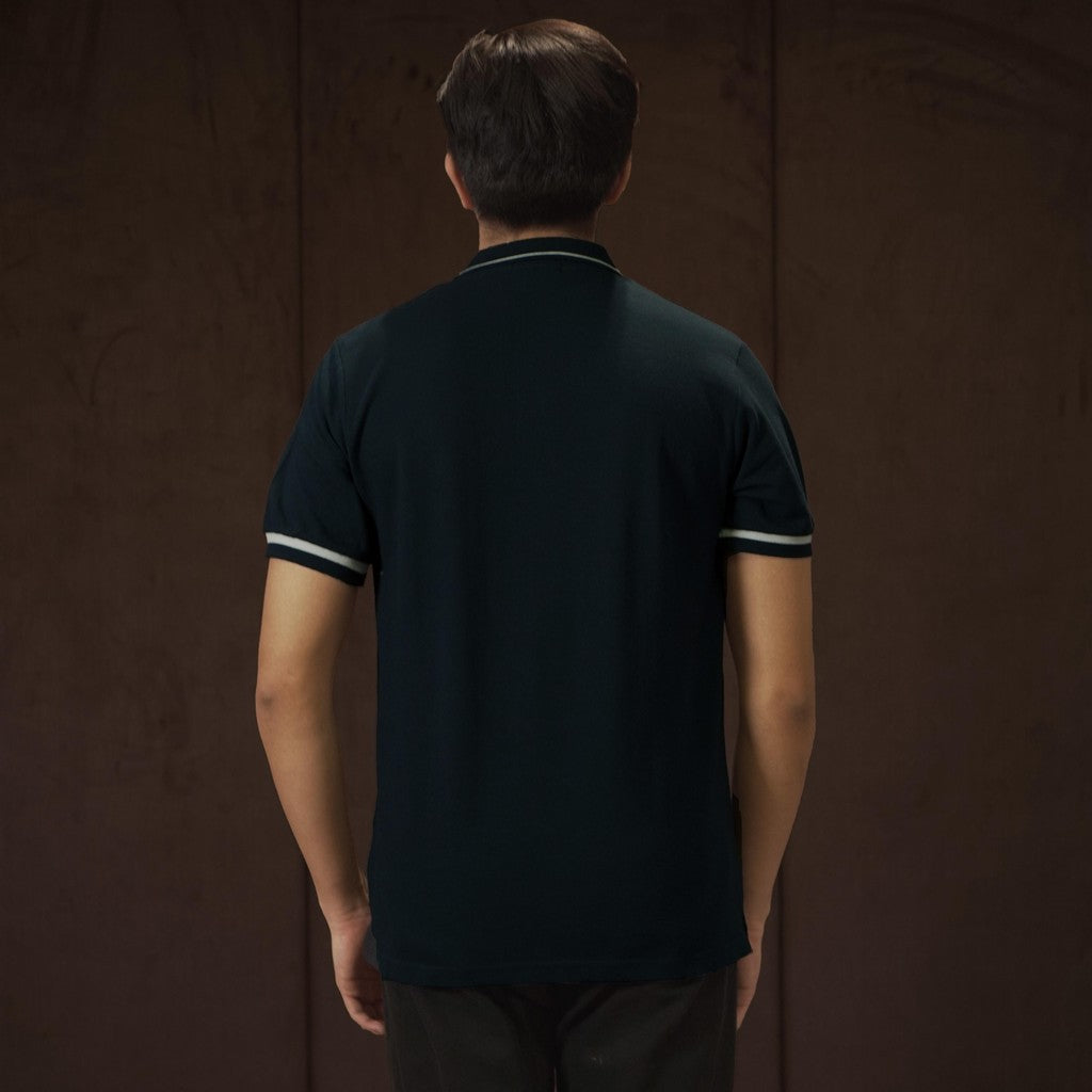MATSUDA Baju Kaos Polo Shirt Pria Kerah Muruto Navy