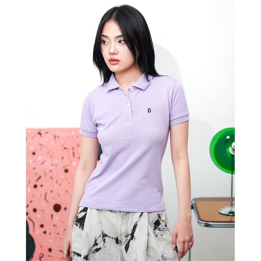 MATSUDA Kaos Polo Shirt Wanita Kerah Eve Purple Lilac Orchid