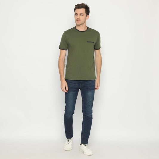 MATSUDA Kaos Pria T Shirt Edogawa Hijau Olive
