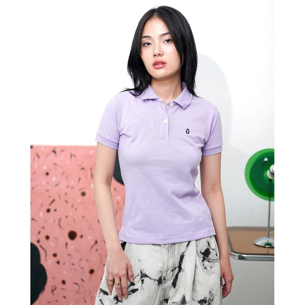 MATSUDA Kaos Polo Shirt Wanita Kerah Eve Purple Lilac Orchid