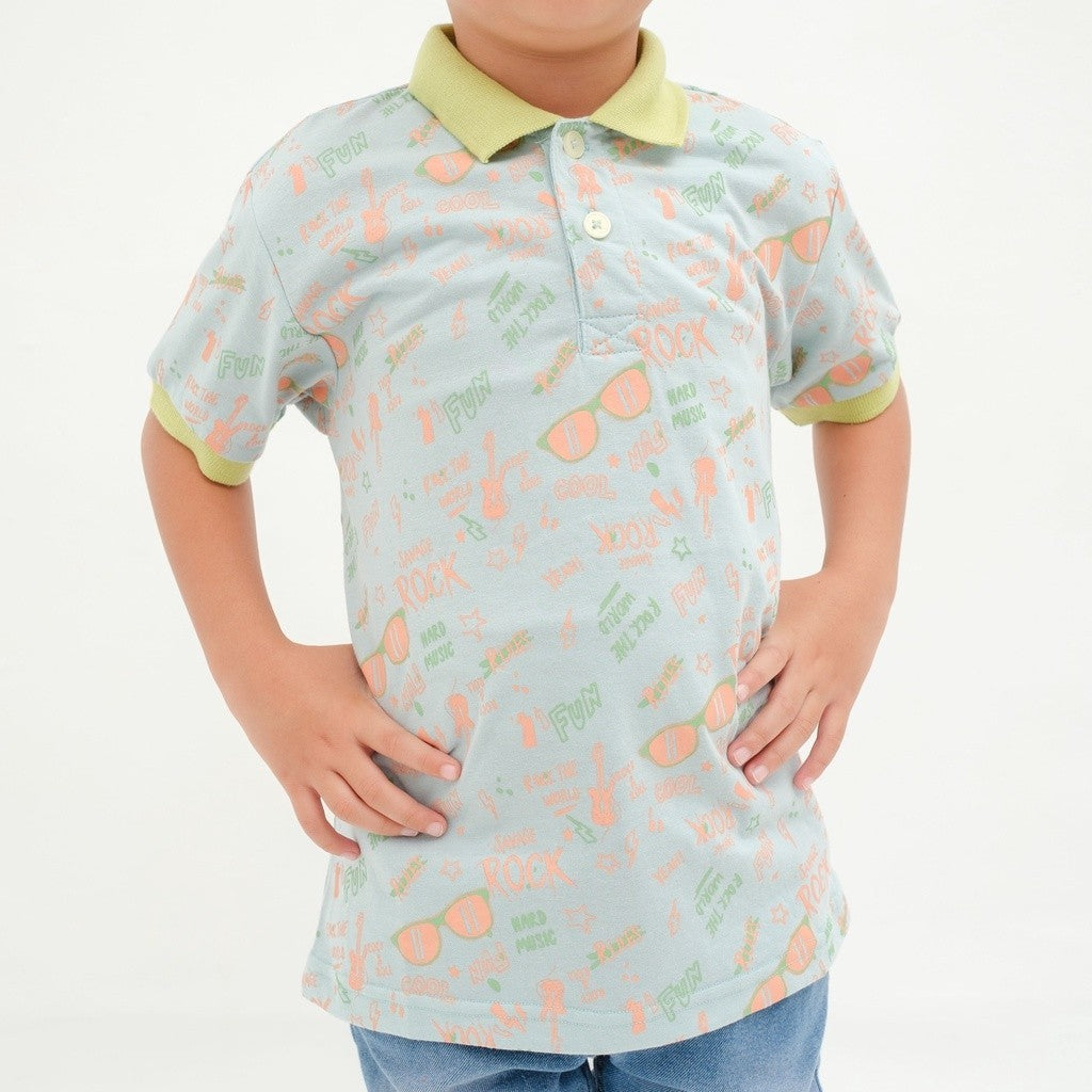 Matsuda baju kaos polo anak laki laki katun umur 2-12 Buddy