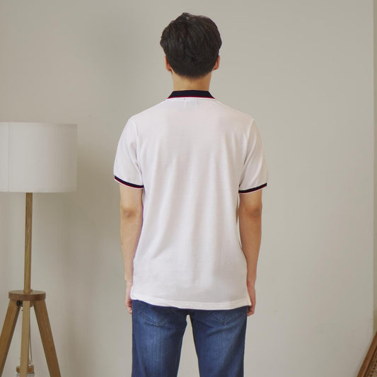 MATSUDA Kaos Polo Shirt Pria Kerah Yaizu White