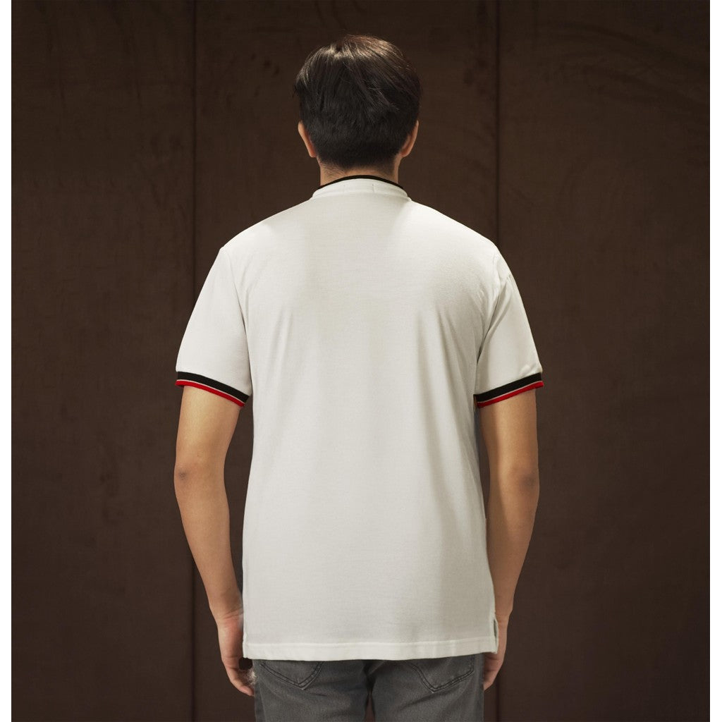 MATSUDA Baju Kaos Polo Shirt Pria Kerah Shanghai Toyooka OffWhite