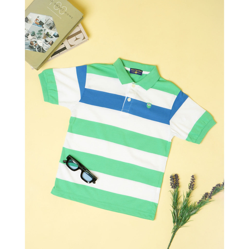 Matsuda baju kaos polo anak laki laki katun umur 2-12 Luke