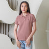 MATSUDA Kaos Polo Shirt Wanita Kerah Eve Merah Rosedawn