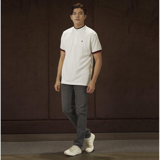 MATSUDA Baju Kaos Polo Shirt Pria Kerah Shanghai Toyooka OffWhite