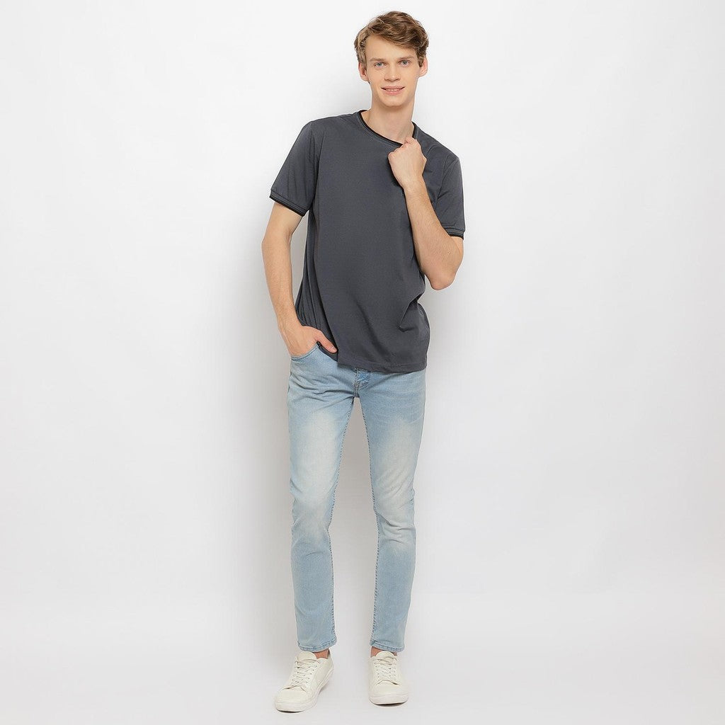 MATSUDA Kaos Pria T Shirt Edogawa Grey Charcoal