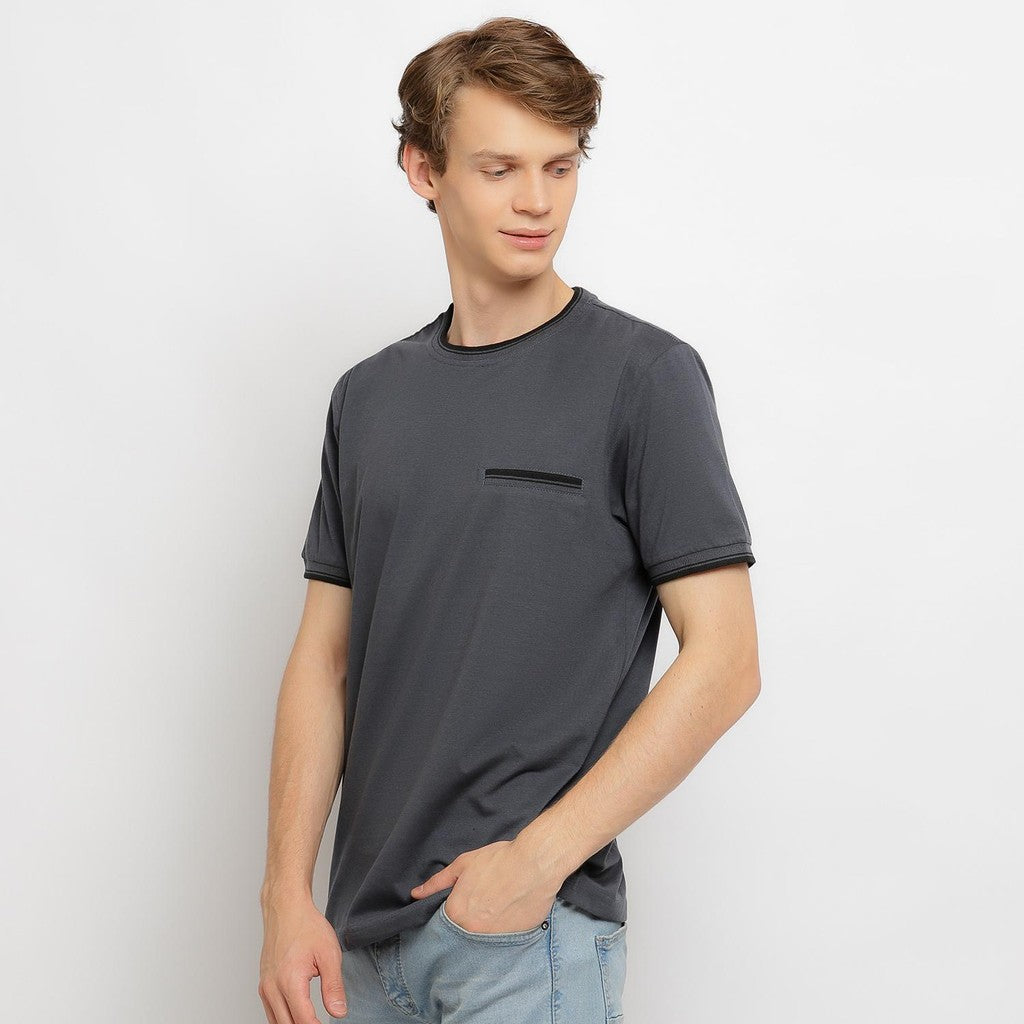 MATSUDA Kaos Pria T Shirt Edogawa Grey Charcoal