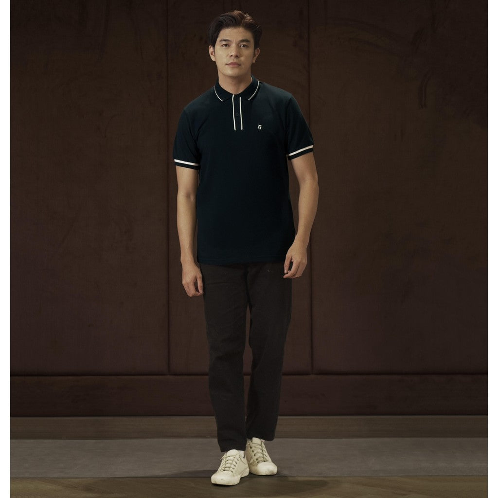 MATSUDA Baju Kaos Polo Shirt Pria Kerah Muruto Navy