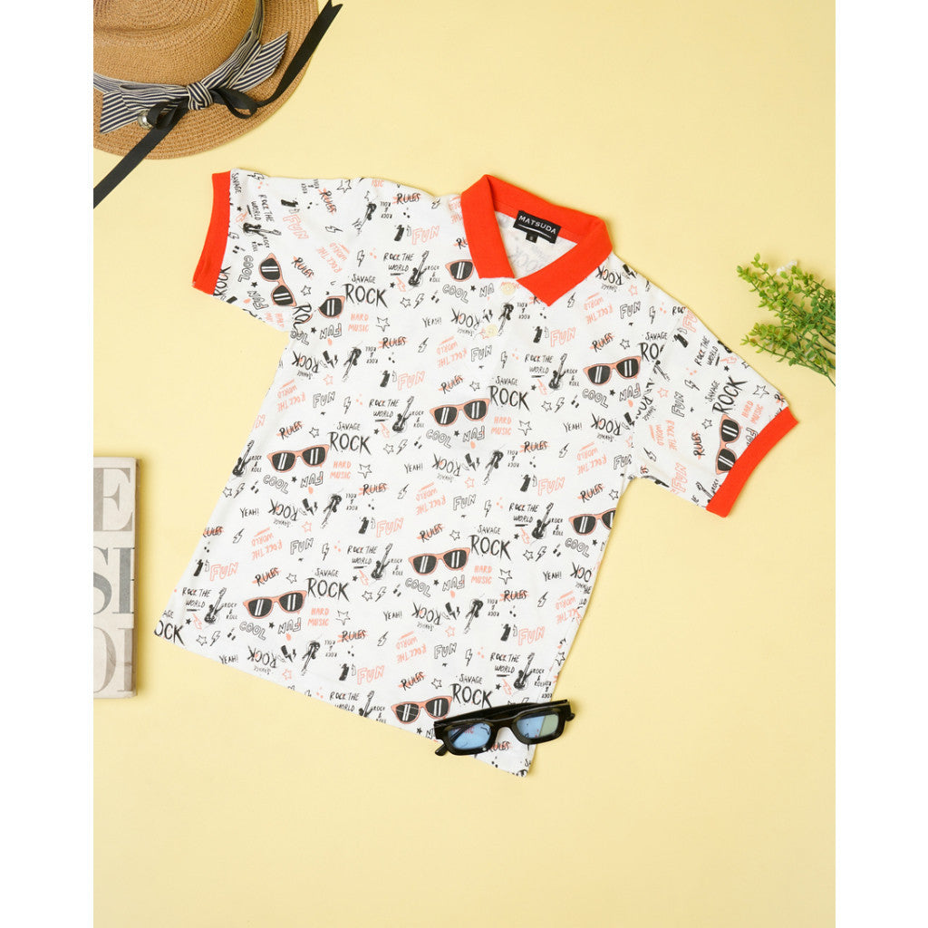 Matsuda baju kaos polo anak laki laki katun umur 2-12 Buddy