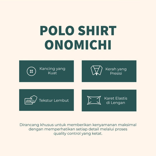 MATSUDA Kaos Polo Shirt Pria Kerah Onomichi Blue Coral