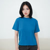 Matsuda Kaos Polos Wanita Cotton T Shirt Loose Fit Elodie F BLUE