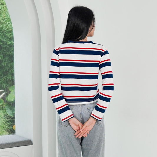 Matsuda Kaos Crop top katun Gardenia White