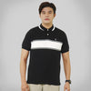 MATSUDA Baju Kaos Polo Shirt Dewasa Stripe Pria Kerah Katun Yanai Black