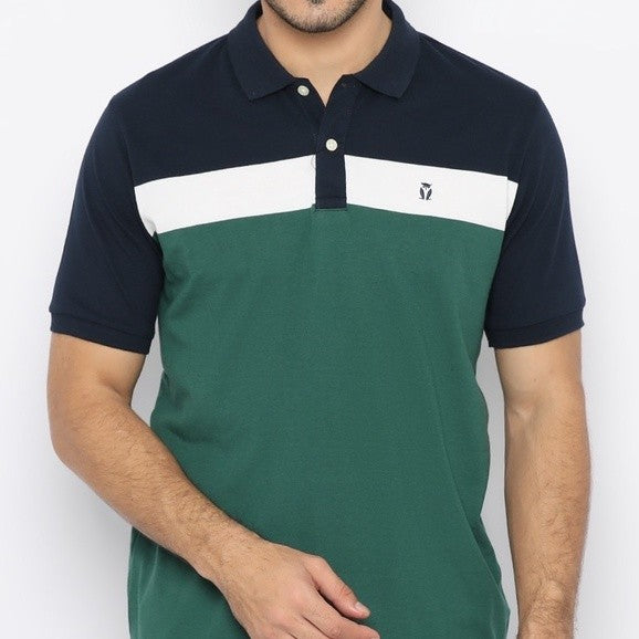 MATSUDA Kaos Polo Shirt Pria Kerah Liyama NAVY GREEN
