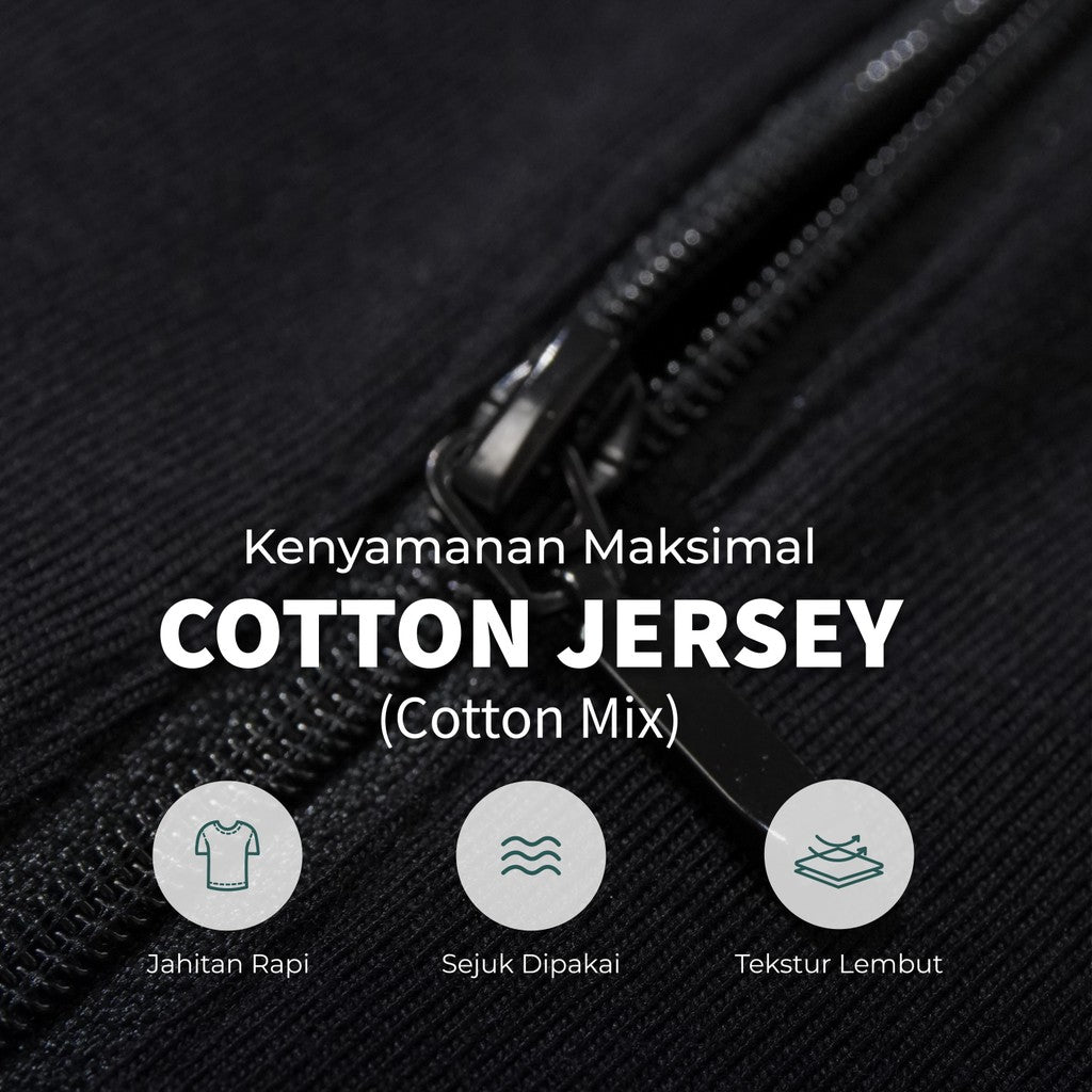 MATSUDA Baju Kaos Polo Shirt Dewasa Stripe Pria Kerah Katun Yonezawa Black