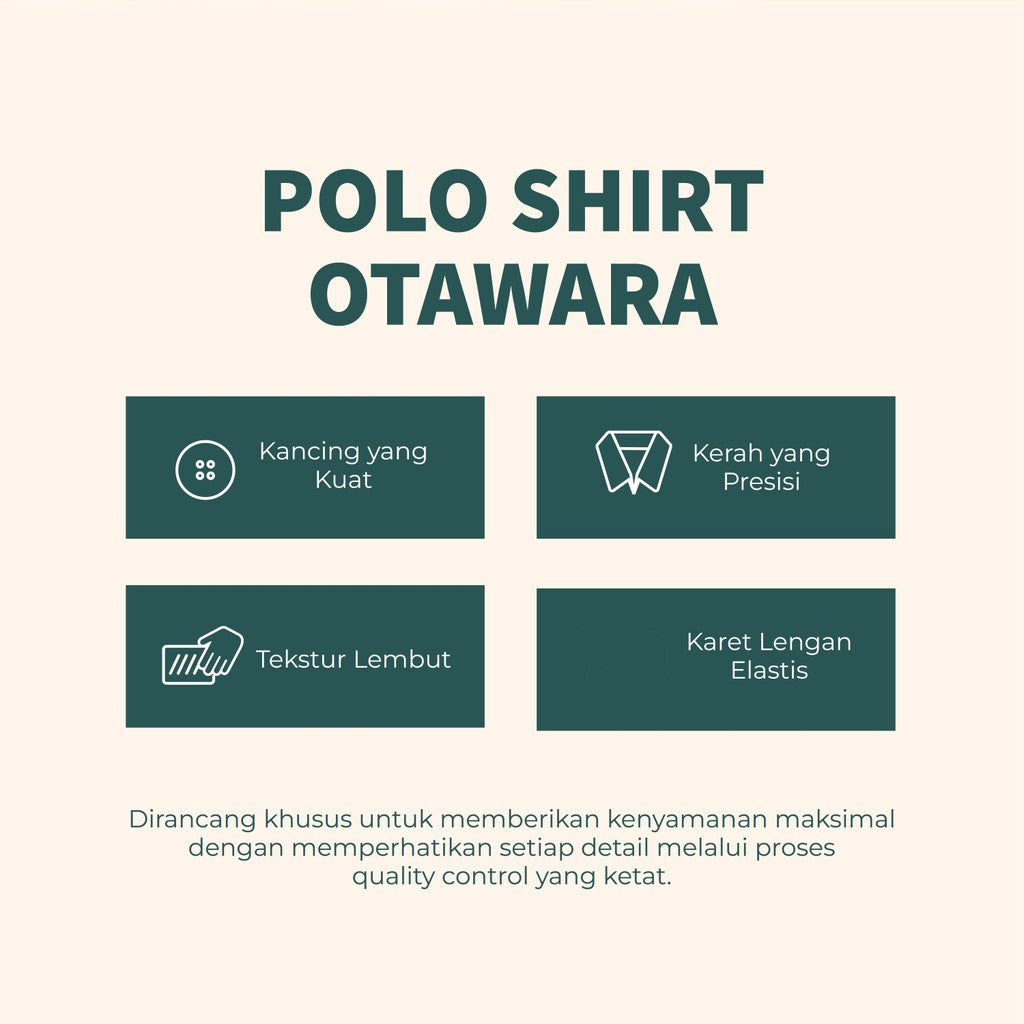 MATSUDA Baju Kaos Polo Shirt Dewasa Stripe Pria Kerah Katun Otawara Navy